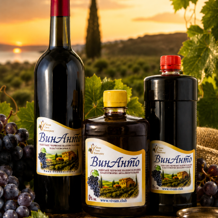 ВинАнто безалкогольное, 0,5 л ПЭТ-бутылка